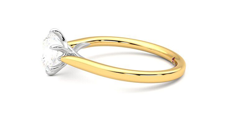 Taylor & Hart Eve Round Engagement Ring 360 degree image 21