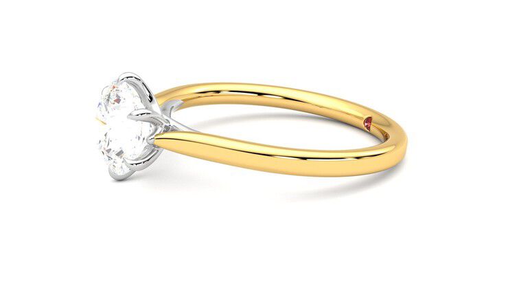Taylor & Hart Eve Round Engagement Ring 360 degree image 22