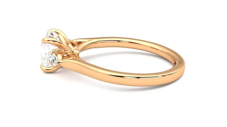 Taylor & Hart Faith Asscher Engagement Ring 360 degree image 20