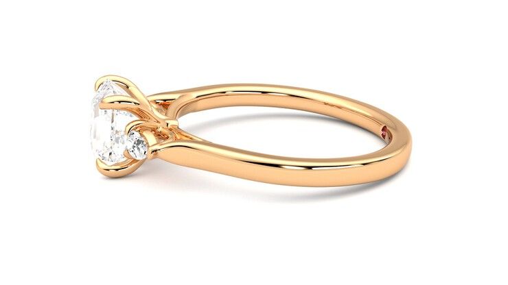 Taylor & Hart Faith Asscher Engagement Ring 360 degree image 21