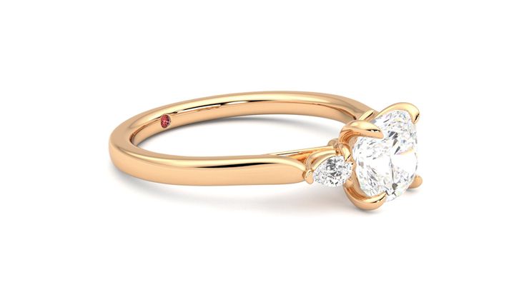 Taylor & Hart Faith Cushion Engagement Ring 360 degree image 7