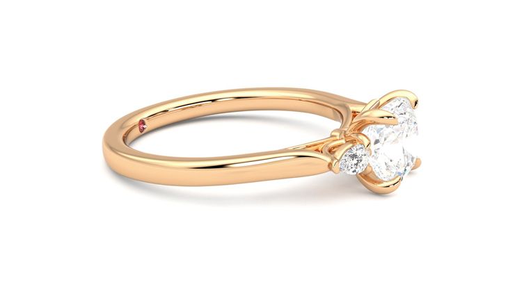 Taylor & Hart Faith Cushion Engagement Ring 360 degree image 8