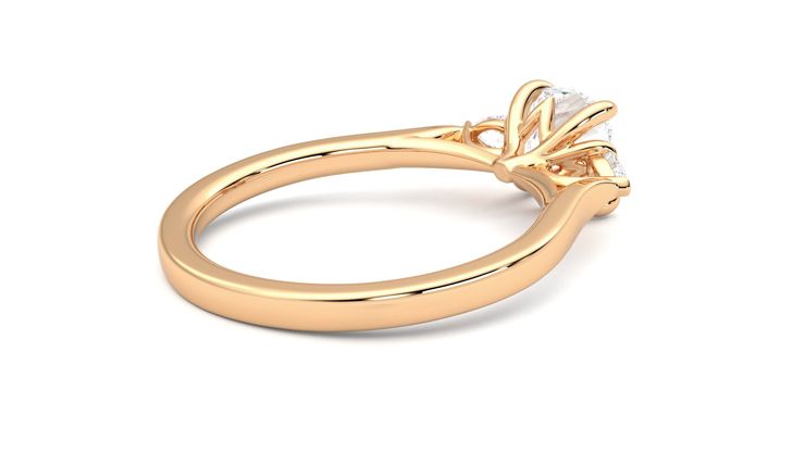 Taylor & Hart Faith Cushion Engagement Ring 360 degree image 12
