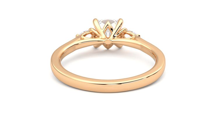 Taylor & Hart Faith Cushion Engagement Ring 360 degree image 15