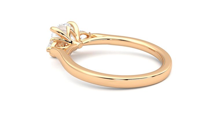 Taylor & Hart Faith Cushion Engagement Ring 360 degree image 18