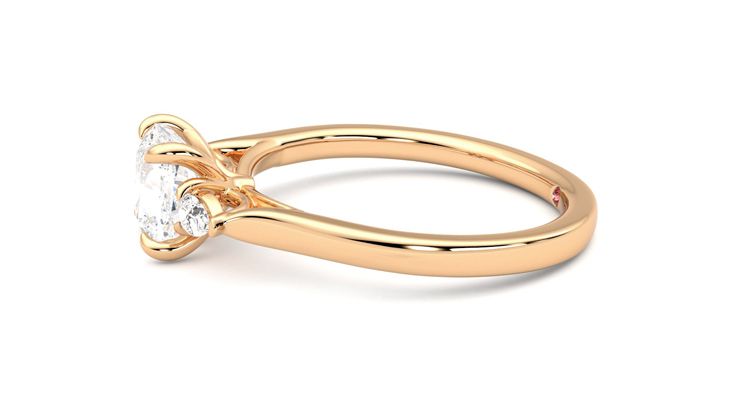 Taylor & Hart Faith Cushion Engagement Ring 360 degree image 21