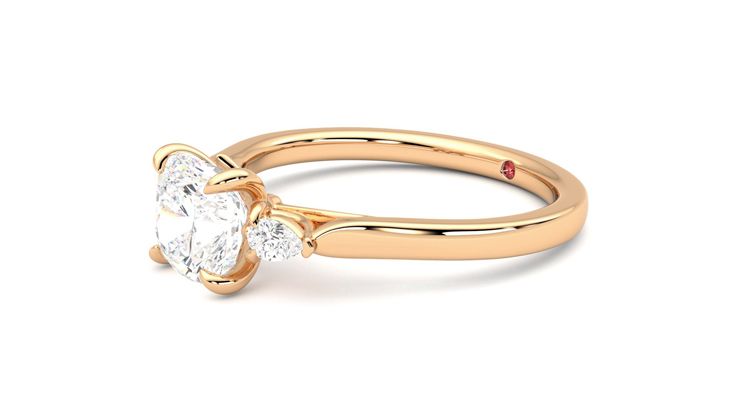 Taylor & Hart Faith Cushion Engagement Ring 360 degree image 23