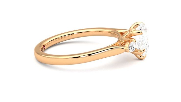 Taylor & Hart Faith Heart Engagement Ring 360 degree image 9