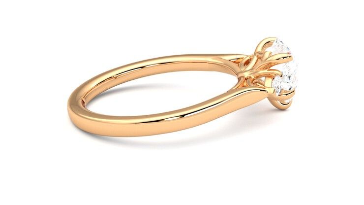 Taylor & Hart Faith Heart Engagement Ring 360 degree image 10