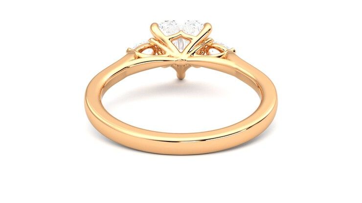 Taylor & Hart Faith Heart Engagement Ring 360 degree image 15