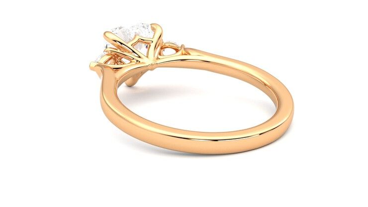 Taylor & Hart Faith Heart Engagement Ring 360 degree image 17
