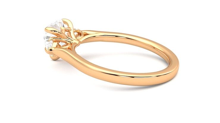 Taylor & Hart Faith Heart Engagement Ring 360 degree image 19