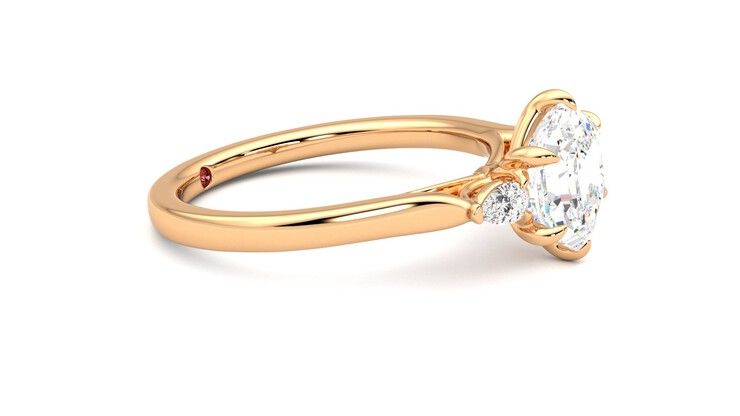 Taylor & Hart Faith Hexagonal Engagement Ring 360 degree image 8