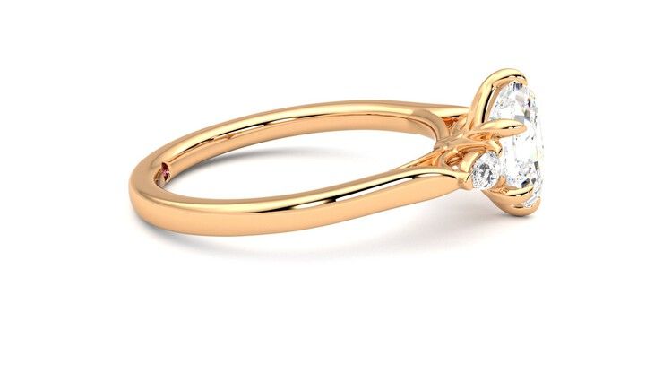 Taylor & Hart Faith Hexagonal Engagement Ring 360 degree image 9