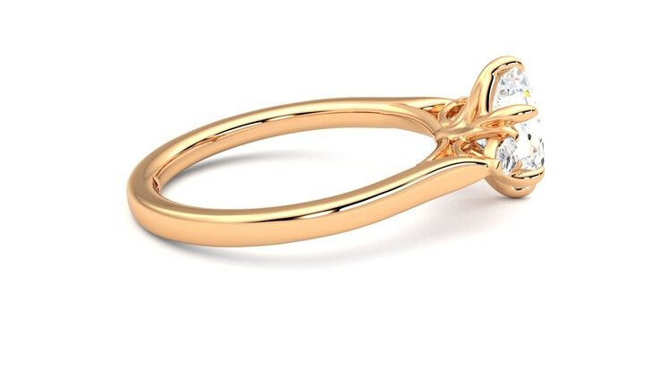 Taylor & Hart Faith Hexagonal Engagement Ring 360 degree image 10