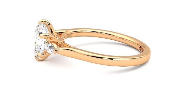 Taylor & Hart Faith Hexagonal Engagement Ring 360 degree image 20