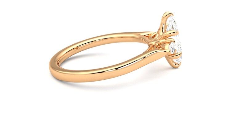 Taylor & Hart Faith Marquise Engagement Ring 360 degree image 10