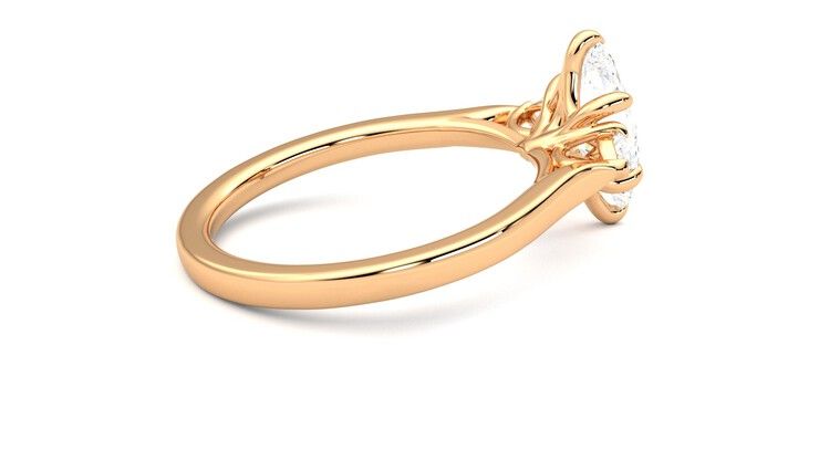 Taylor & Hart Faith Marquise Engagement Ring 360 degree image 11