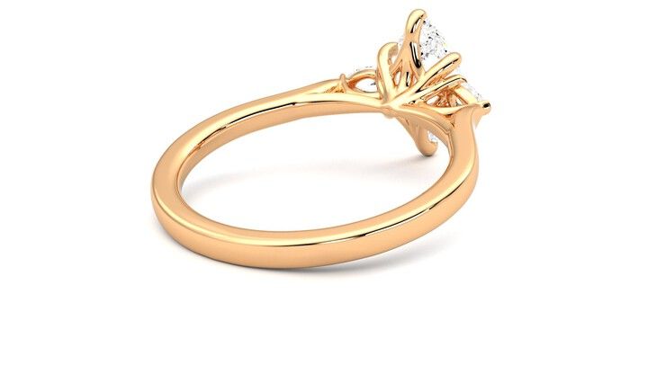 Taylor & Hart Faith Marquise Engagement Ring 360 degree image 13