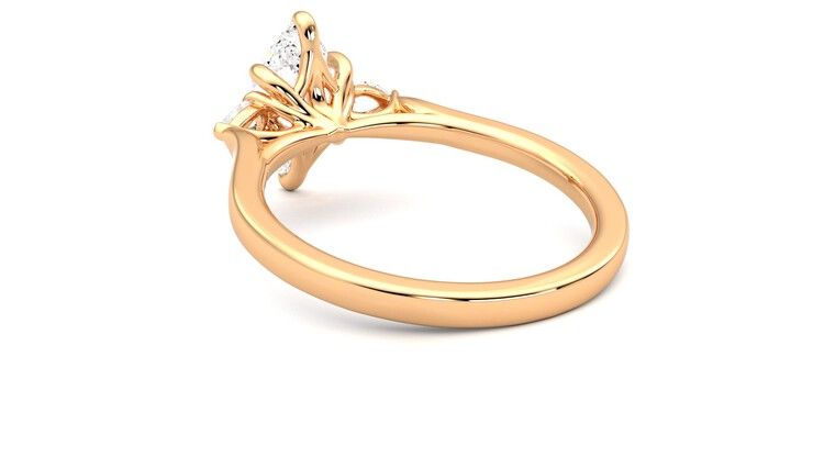 Taylor & Hart Faith Marquise Engagement Ring 360 degree image 17