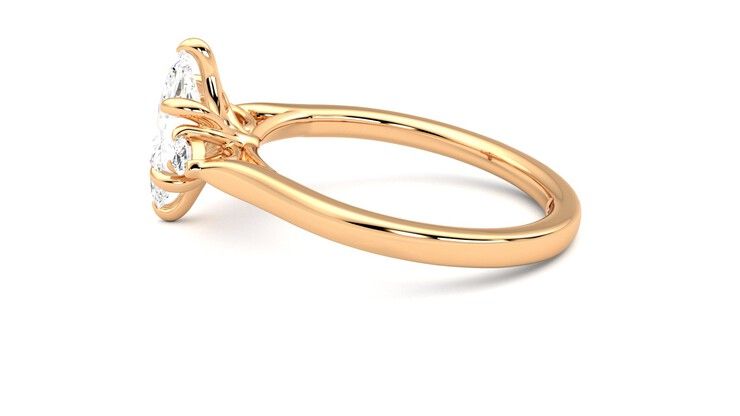 Taylor & Hart Faith Marquise Engagement Ring 360 degree image 20