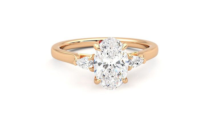 Taylor & Hart Faith Oval Engagement Ring 360 degree image 2