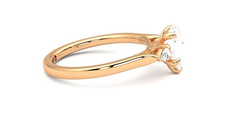 Taylor & Hart Faith Pear Engagement Ring 360 degree image 9