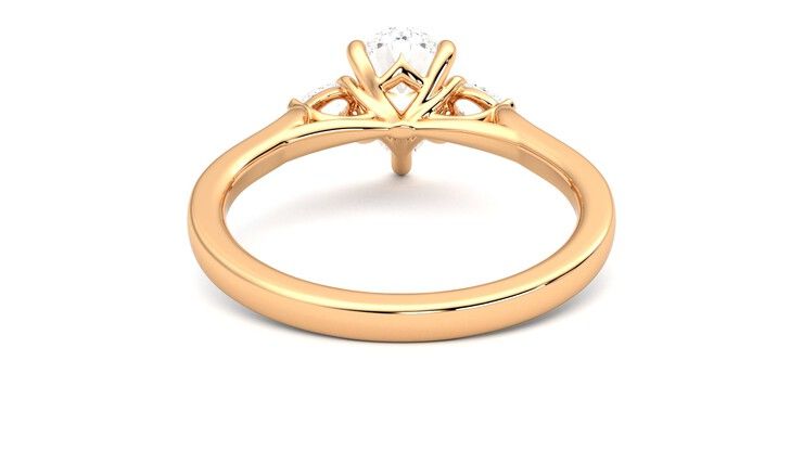 Taylor & Hart Faith Pear Engagement Ring 360 degree image 15