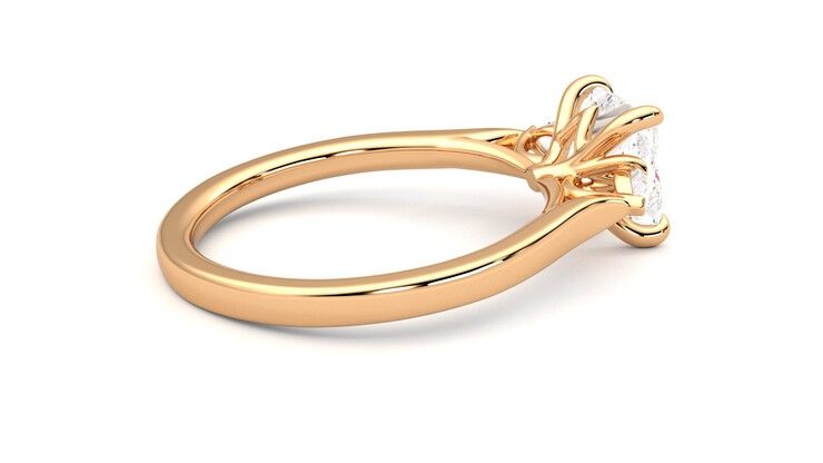 Taylor & Hart Faith Princess Engagement Ring 360 degree image 11
