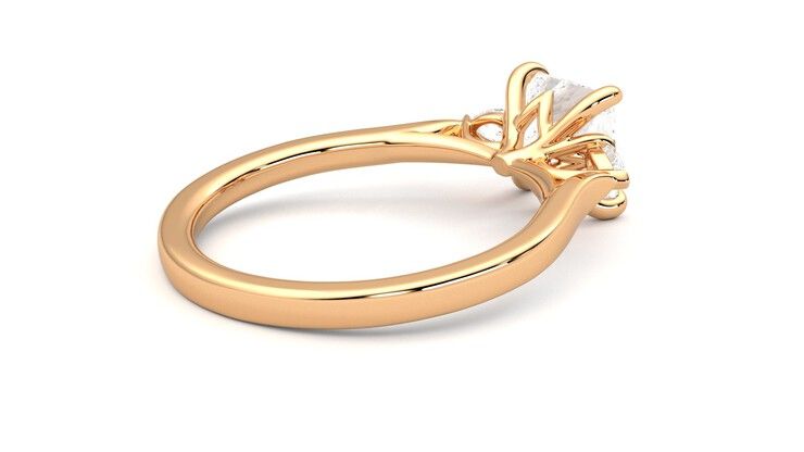 Taylor & Hart Faith Princess Engagement Ring 360 degree image 12