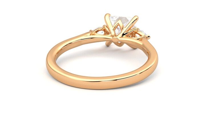 Taylor & Hart Faith Princess Engagement Ring 360 degree image 14
