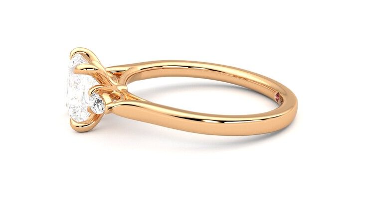 Taylor & Hart Faith Princess Engagement Ring 360 degree image 21