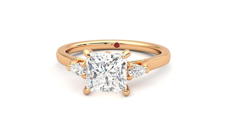 Taylor & Hart Faith Princess Engagement Ring 360 degree image 28