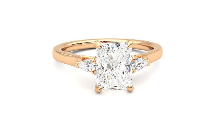 Taylor & Hart Faith Radiant Engagement Ring 360 degree image 2