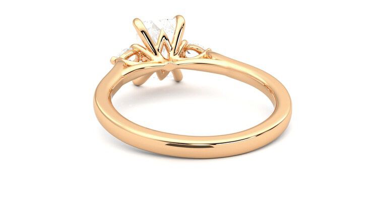 Taylor & Hart Faith Radiant Engagement Ring 360 degree image 16