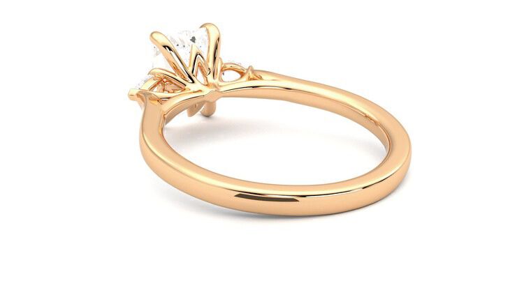 Taylor & Hart Faith Radiant Engagement Ring 360 degree image 17