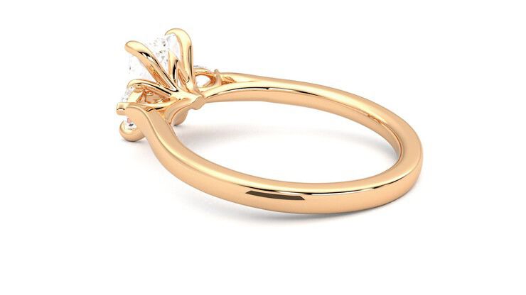 Taylor & Hart Faith Radiant Engagement Ring 360 degree image 18