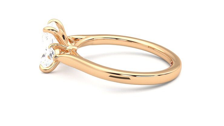 Taylor & Hart Faith Radiant Engagement Ring 360 degree image 20