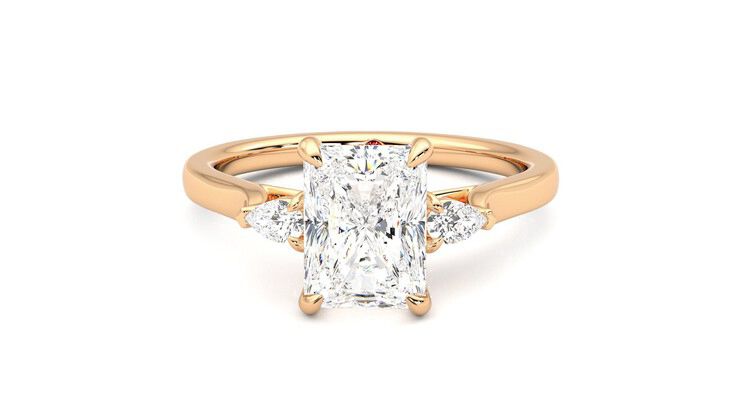 Taylor & Hart Faith Radiant Engagement Ring 360 degree image 29