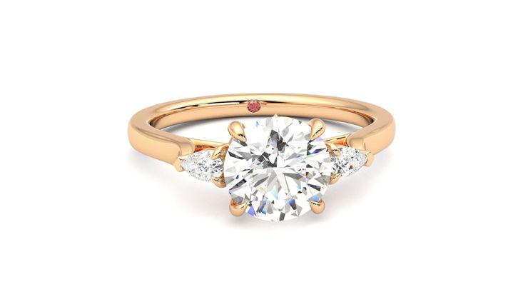 Taylor & Hart Faith Round Engagement Ring 360 degree image 2