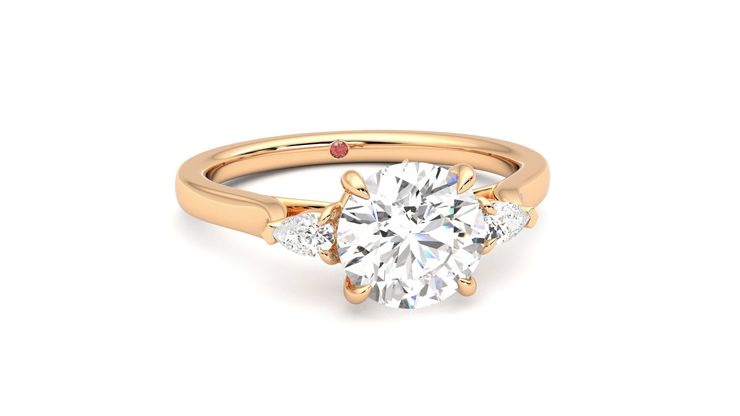 Taylor & Hart Faith Round Engagement Ring 360 degree image 3