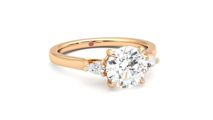 Taylor & Hart Faith Round Engagement Ring 360 degree image 4