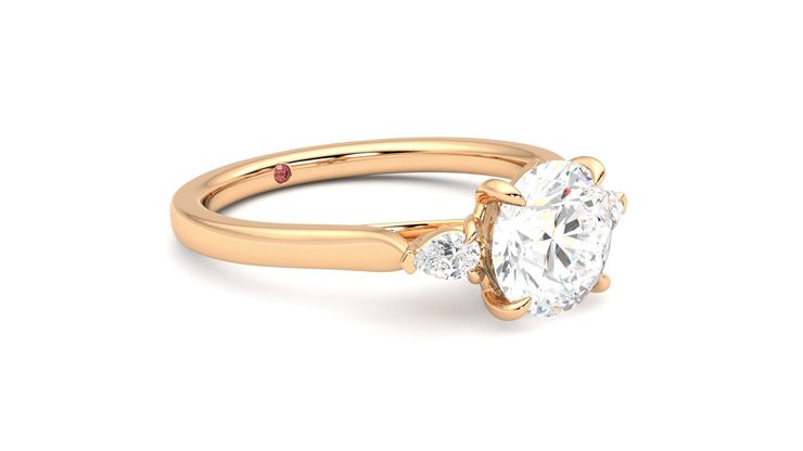 Taylor & Hart Faith Round Engagement Ring 360 degree image 6