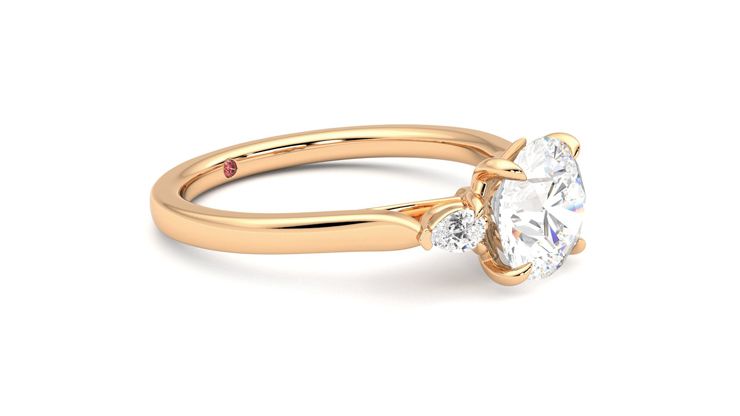Taylor & Hart Faith Round Engagement Ring 360 degree image 7