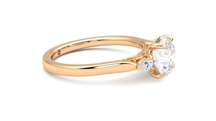 Taylor & Hart Faith Round Engagement Ring 360 degree image 8