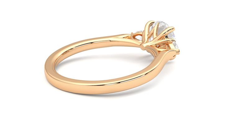 Taylor & Hart Faith Round Engagement Ring 360 degree image 12