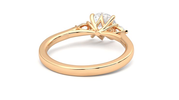 Taylor & Hart Faith Round Engagement Ring 360 degree image 14