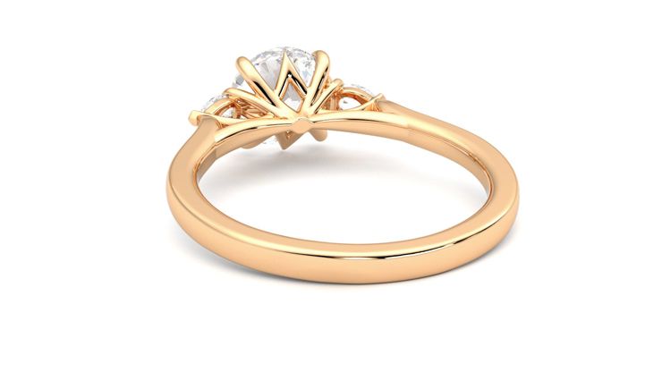 Taylor & Hart Faith Round Engagement Ring 360 degree image 16