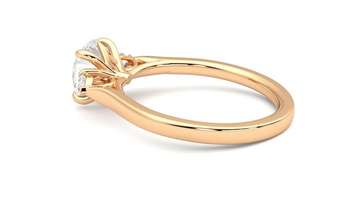 Taylor & Hart Faith Round Engagement Ring 360 degree image 19