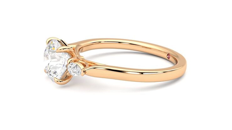 Taylor & Hart Faith Round Engagement Ring 360 degree image 22